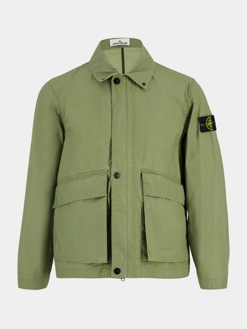 Military Green Waxed Tela Coach Jacket