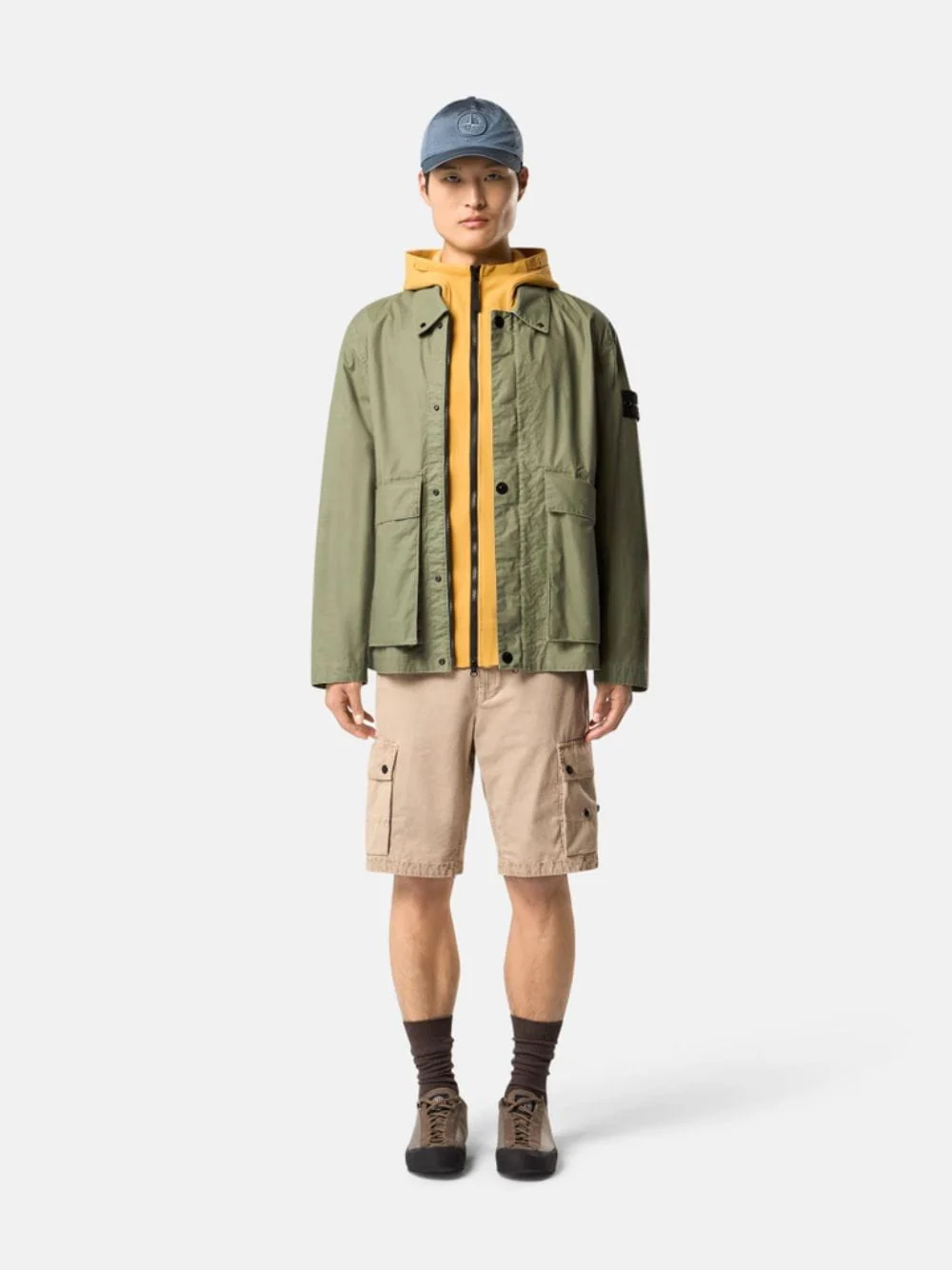 Military Green Waxed Tela Coach Jacket - Image 2