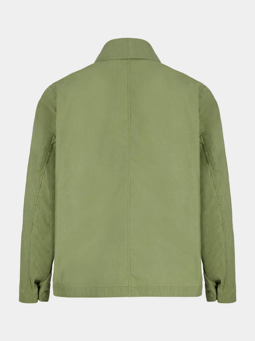 Military Green Waxed Tela Coach Jacket - Image 3