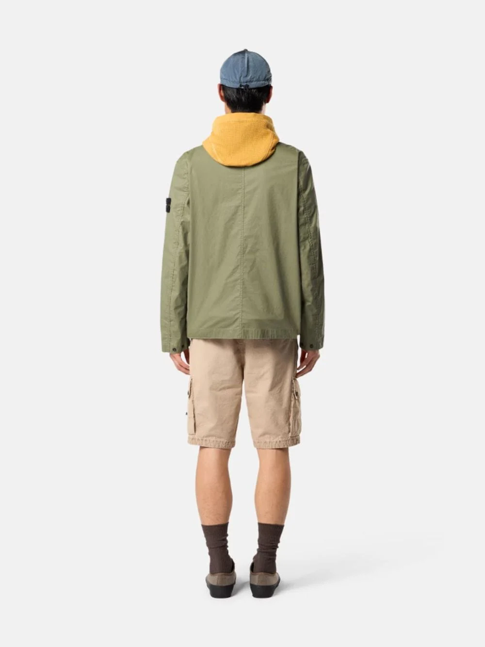 Military Green Waxed Tela Coach Jacket - Image 4