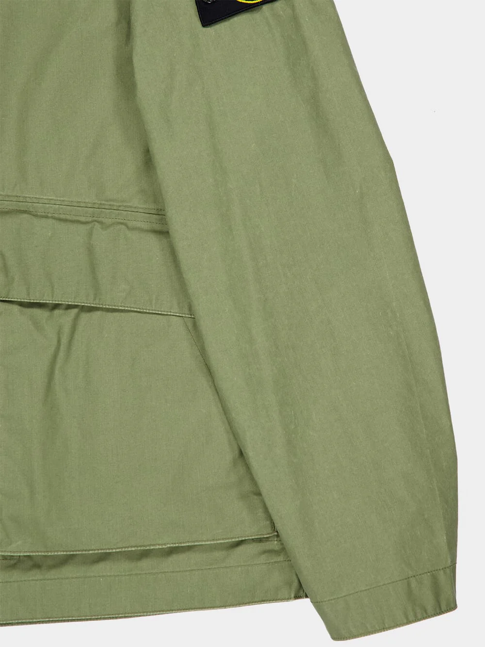 Military Green Waxed Tela Coach Jacket - Image 6