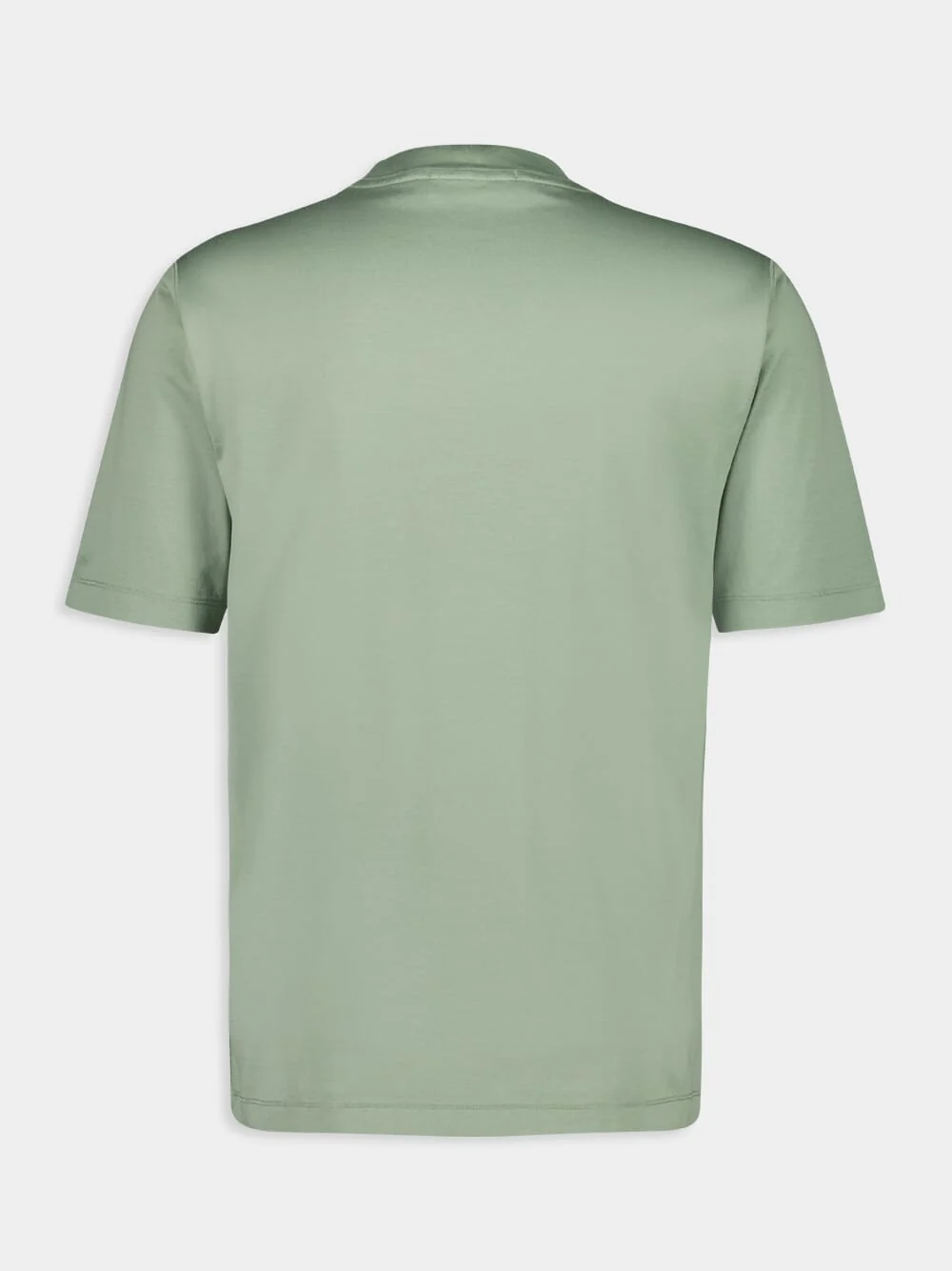 Musk Green Mercerized Cotton Jersey T-Shirt - Image 2