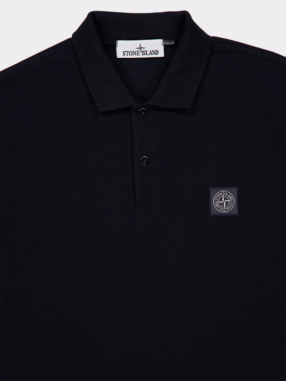 Navy Blue 50/2 Organic Cotton Piqué Polo - Image 3