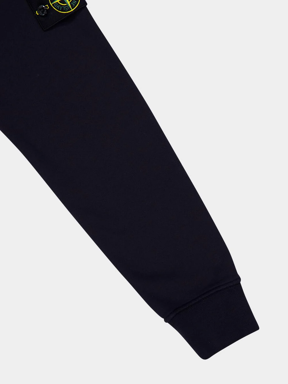 Navy Blue Compass-Badge Zipped Sweatshirt - Image 4