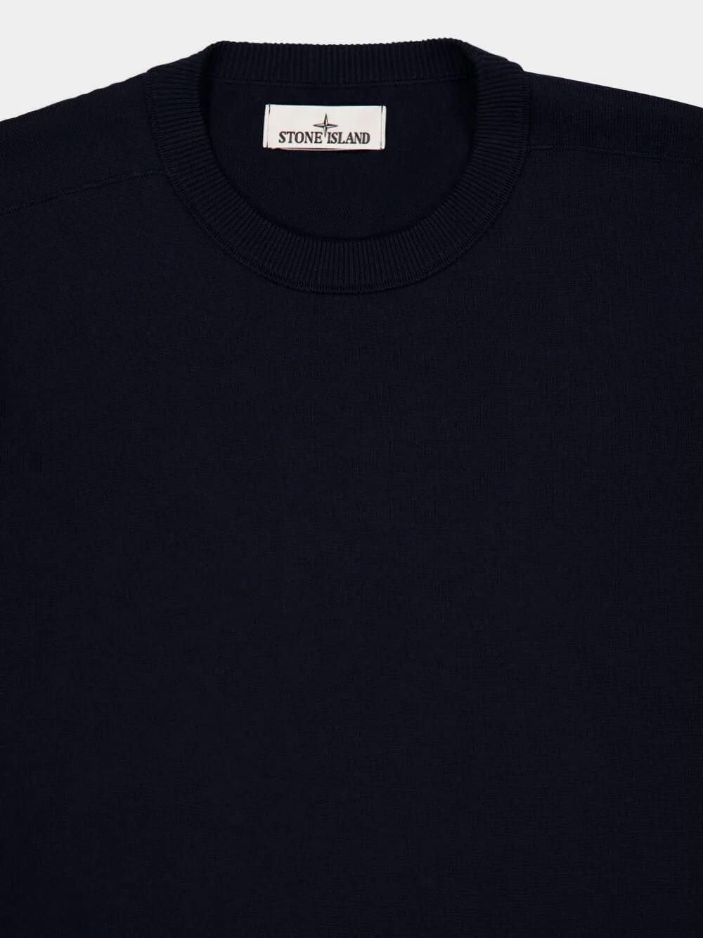 Navy Blue Compass Patch Crewneck Jumper - Image 2