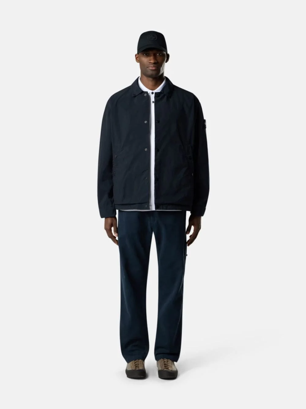 Navy Blue Light Compact Touch Poly-TC Coach Jacket - Image 2