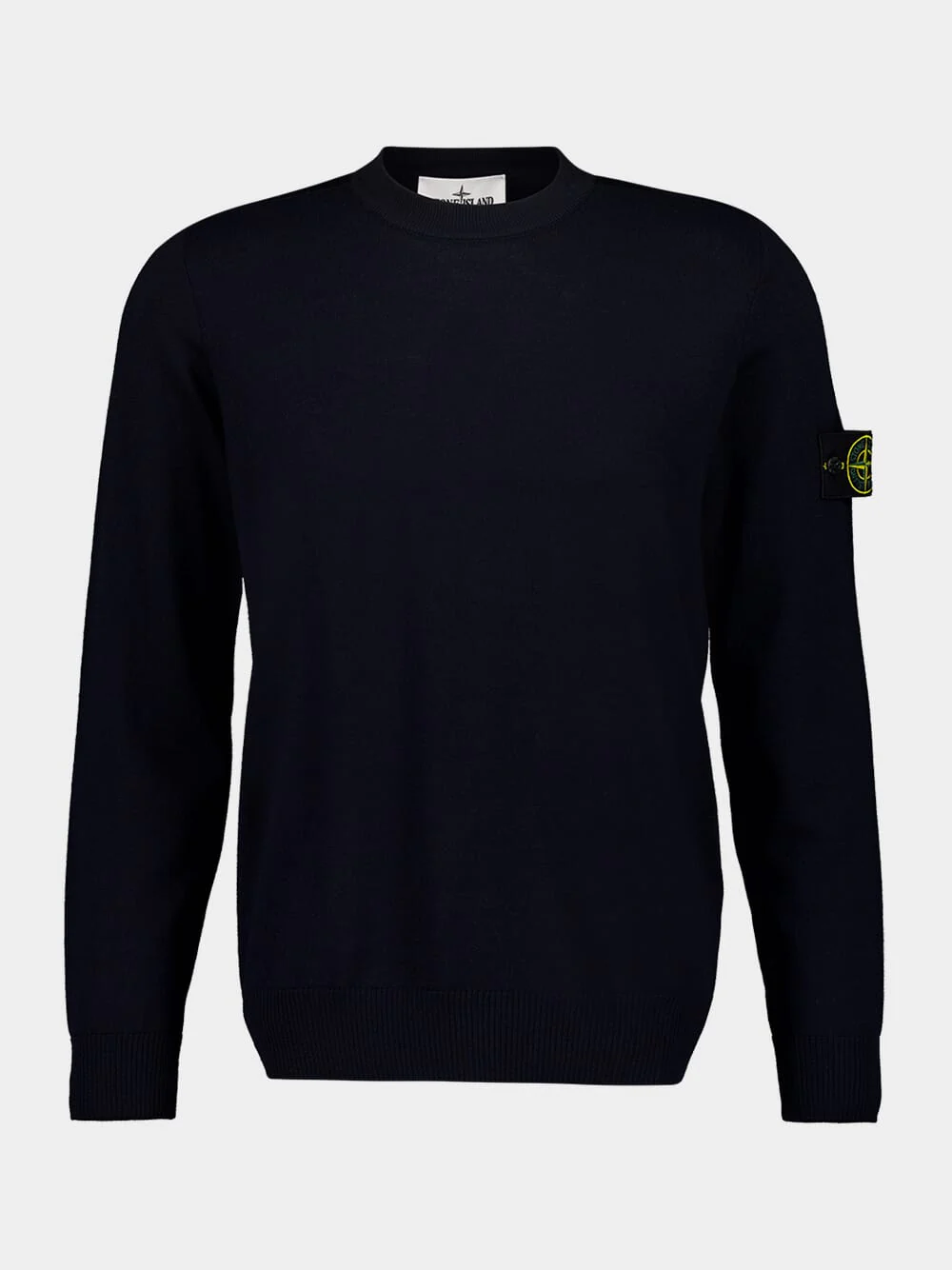 Navy Blue Light RWS Wool Jumper
