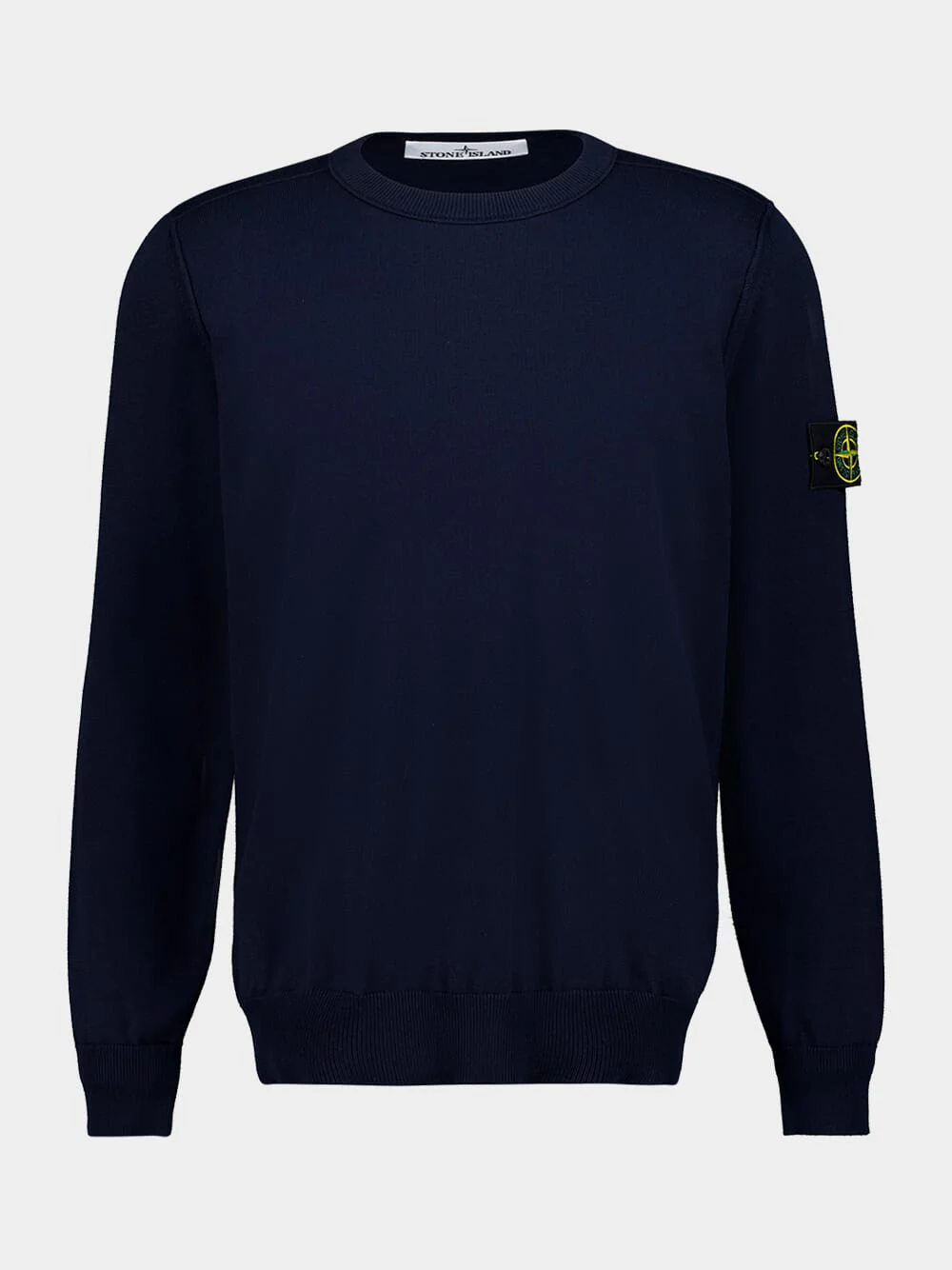 Navy Blue Soft Organic Cotton Crewneck Jumper