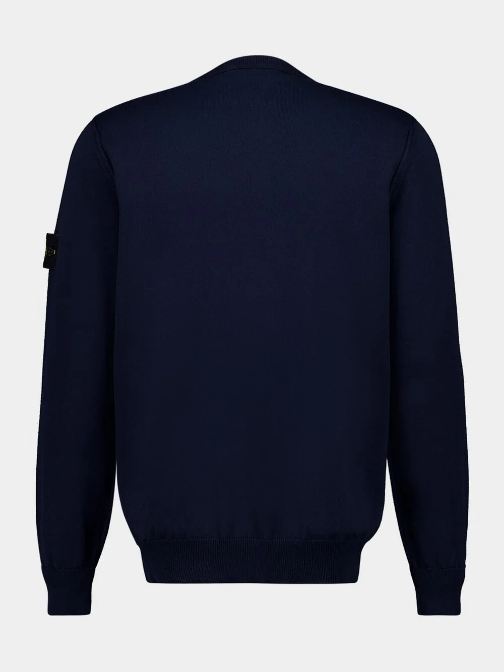 Navy Blue Soft Organic Cotton Crewneck Jumper - Image 2
