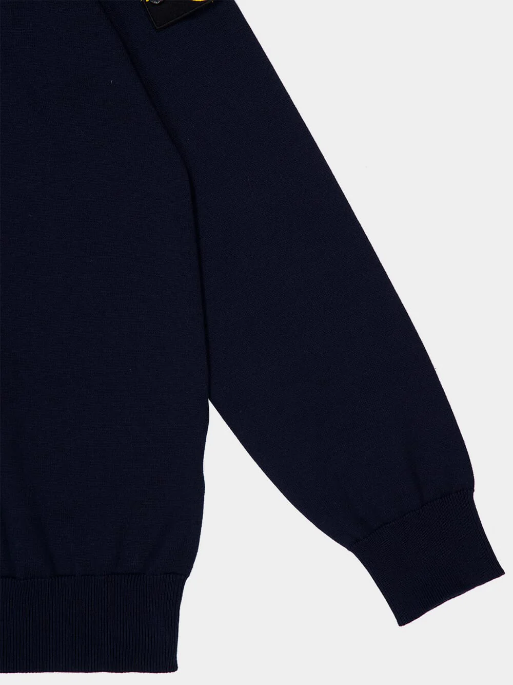 Navy Blue Soft Organic Cotton Crewneck Jumper - Image 4