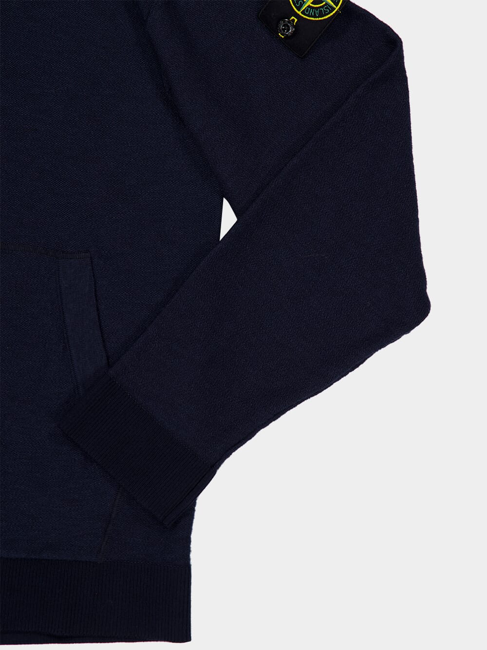 Navy Blue Zip-Up Hooded Jumper - Image 4