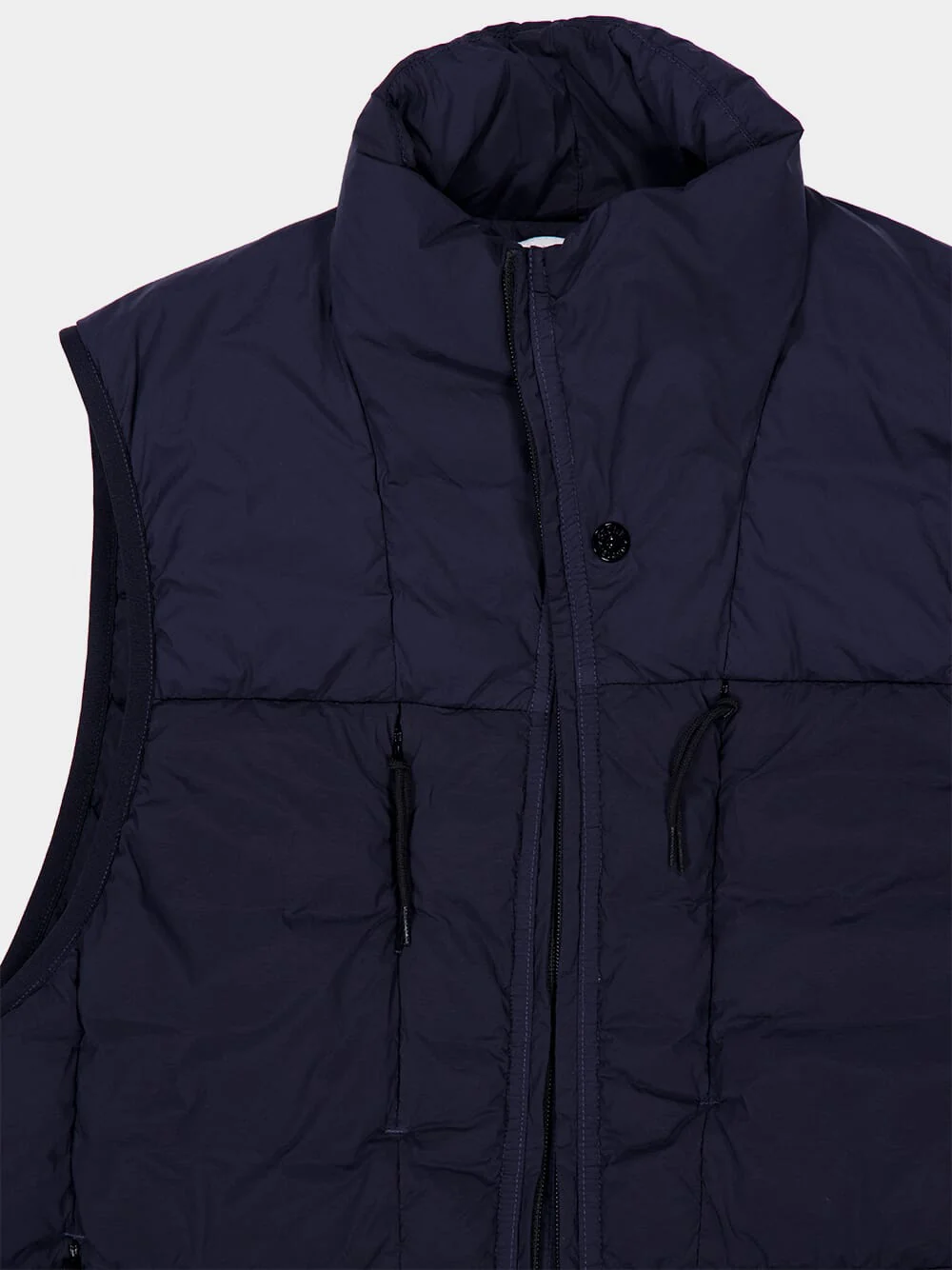 Navy Nylon Down Gilet - Image 3