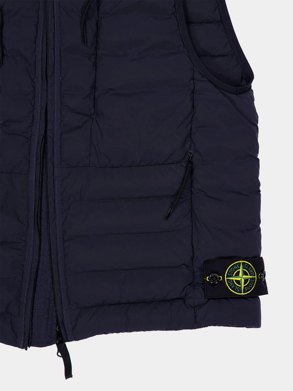Navy Nylon Down Gilet - Image 4