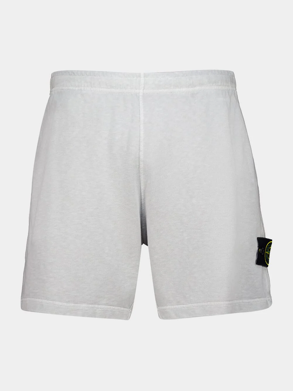Pearl Grey Malfilé Fleece Old Effect Shorts