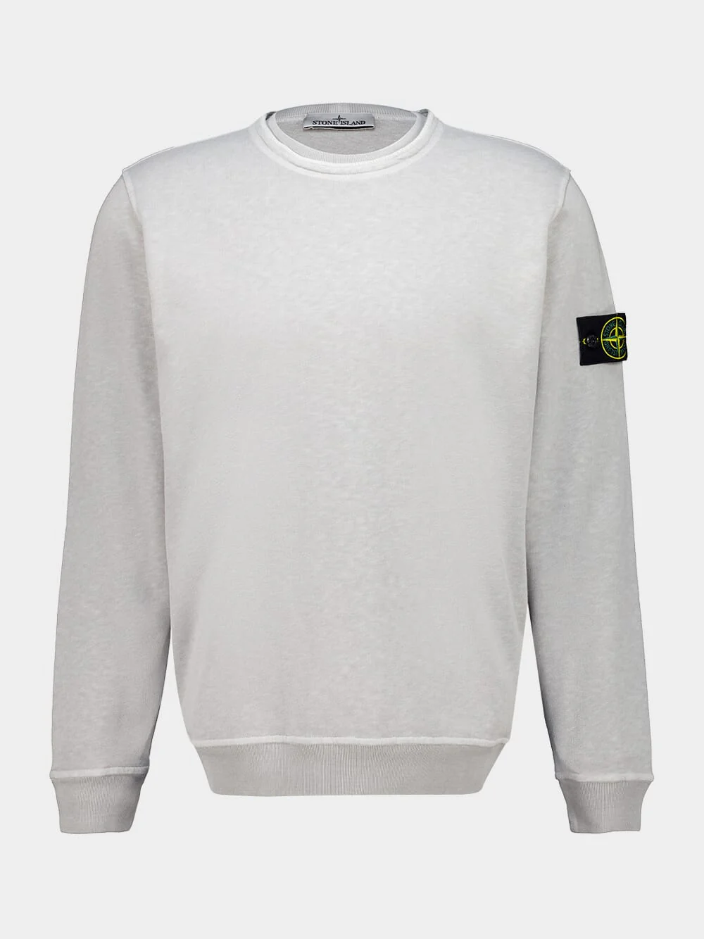 Pearl Grey Old Effect Sweatshirt
