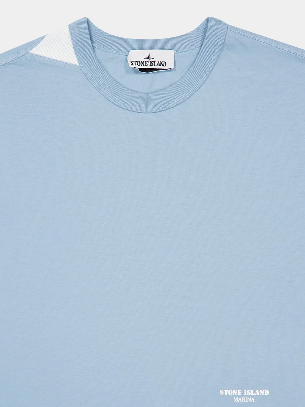 Powder Blue Marina Cotton T-Shirt - Image 3