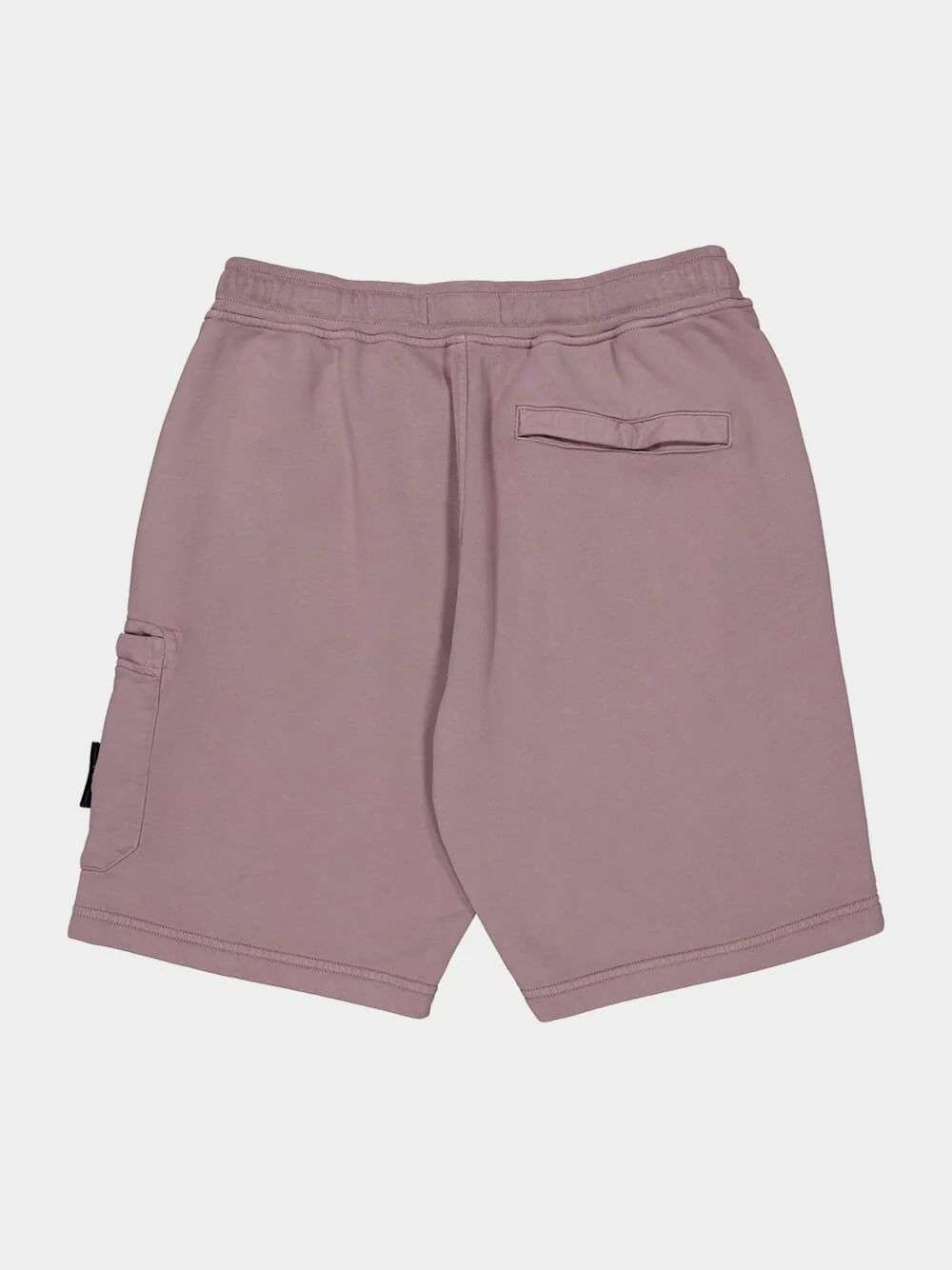 Purple Gray Cotton Fleece Jogger Shorts - Image 6
