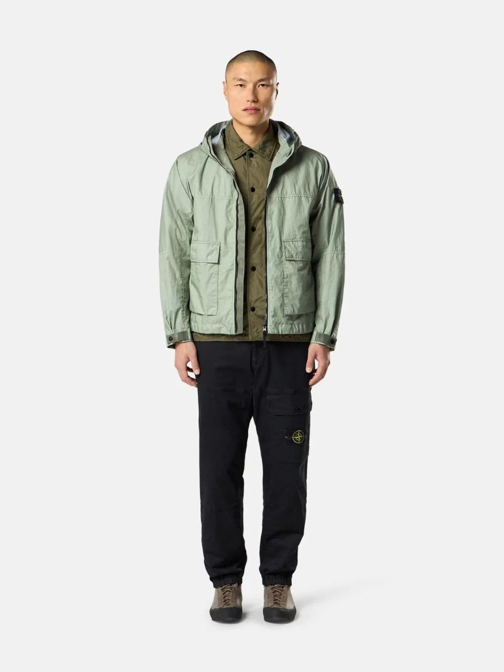 Sage Green Membrana 3L TC Hooded Jacket - Image 2