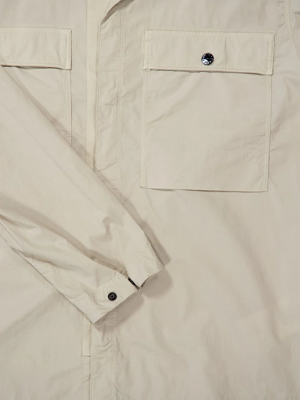 Sand Stretch Cotton Tela Overshirt - Image 4