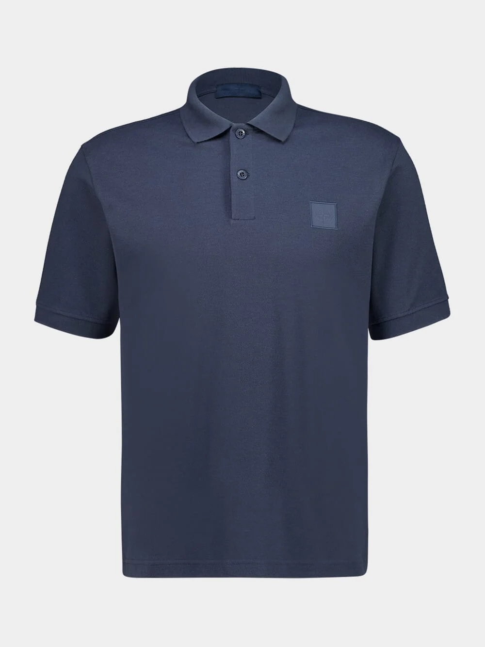 Slate Blue Cotton Polo Shirt