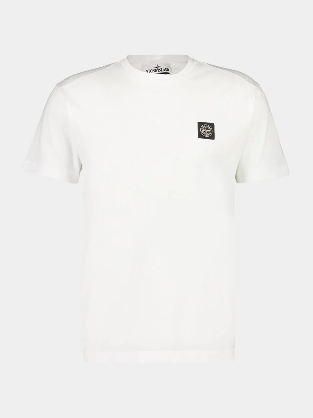 White Cotton Jersey Slim T-Shirt