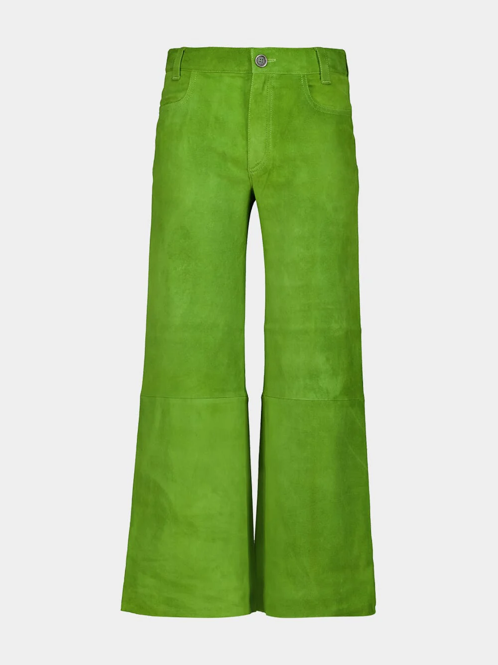 Avocado Green Lilou Stretch Leather Pants