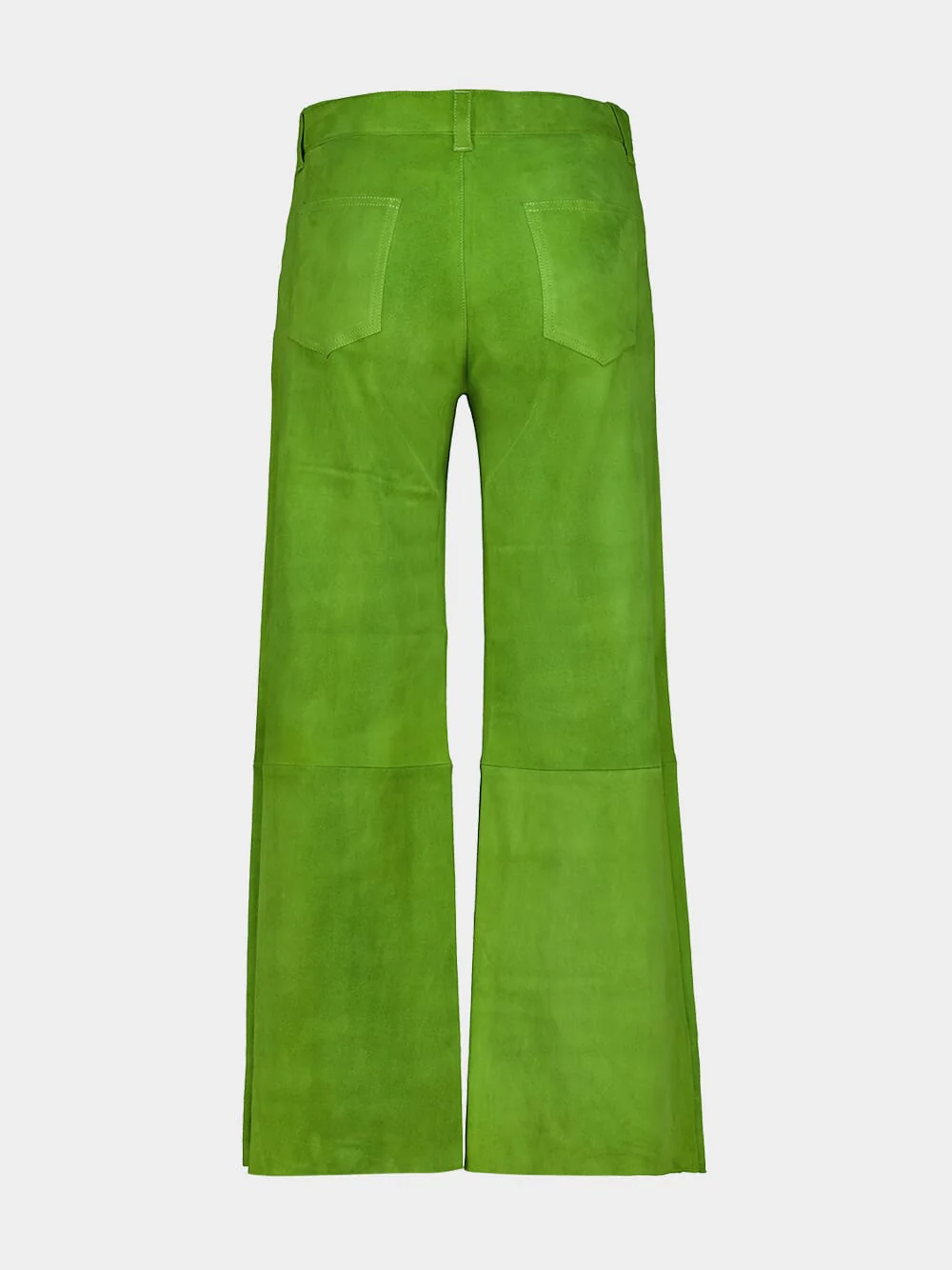 Avocado Green Lilou Stretch Leather Pants - Image 2