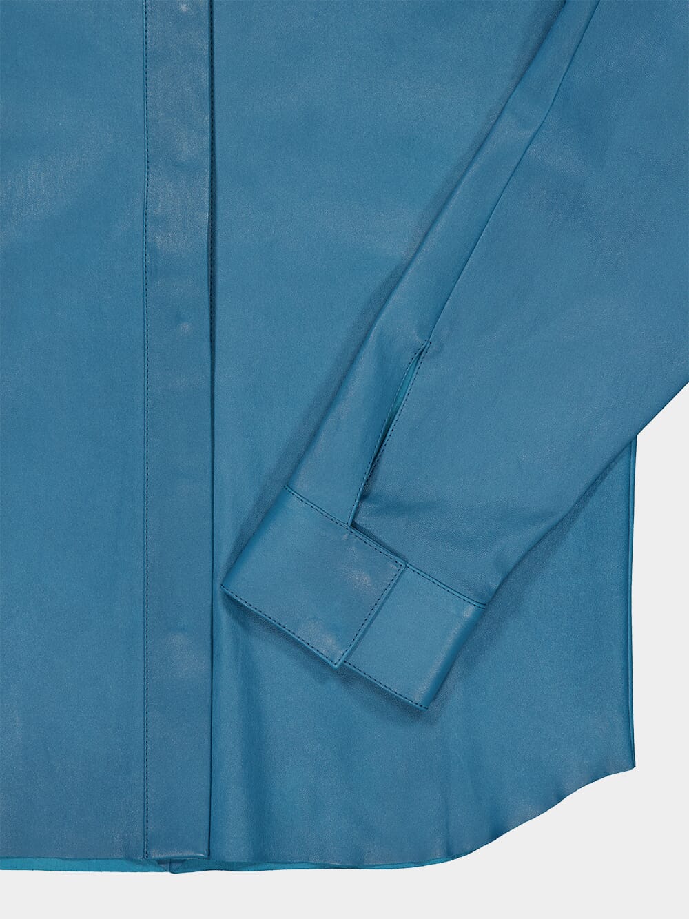 Blue Jeans Simone Lambskin Leather Shirt - Image 5