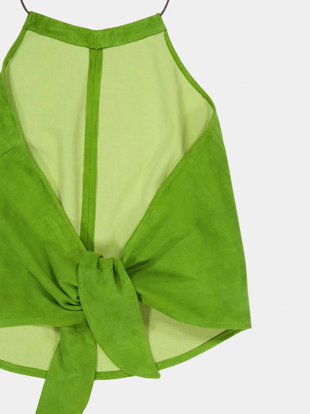 Green Limoncello Rosie Leather Top - Image 4