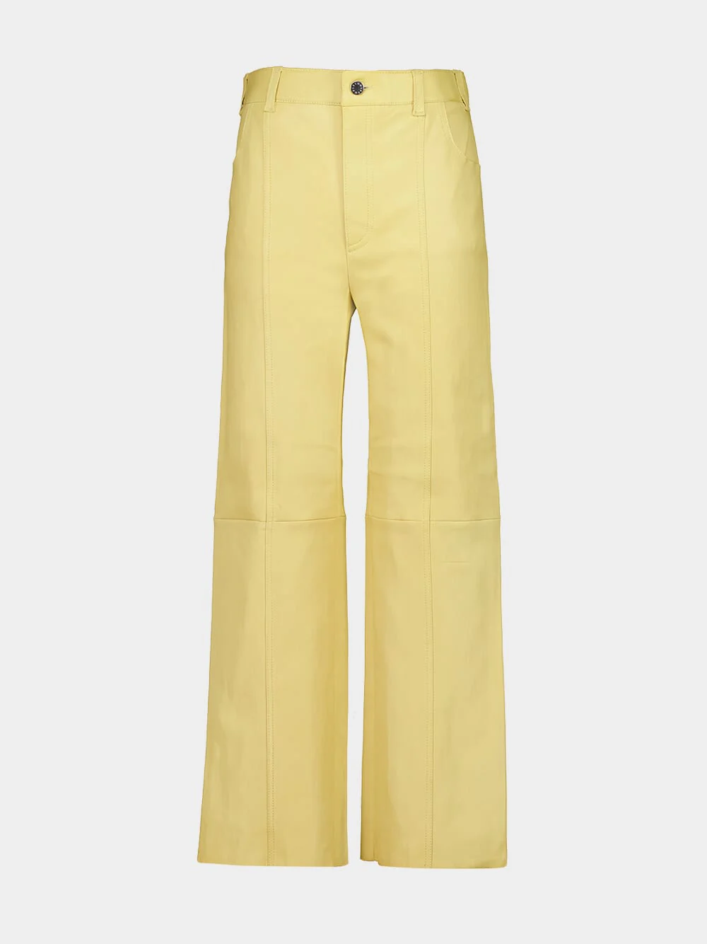 Yellow Butter Benny 25 Stretch Leather Trousers