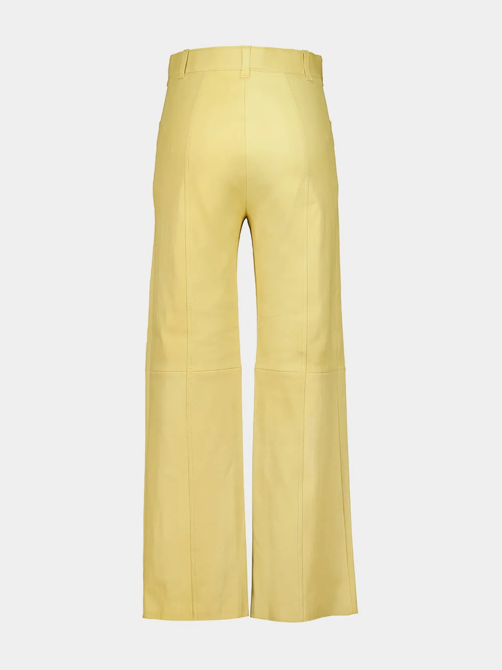 Yellow Butter Benny 25 Stretch Leather Trousers - Image 3