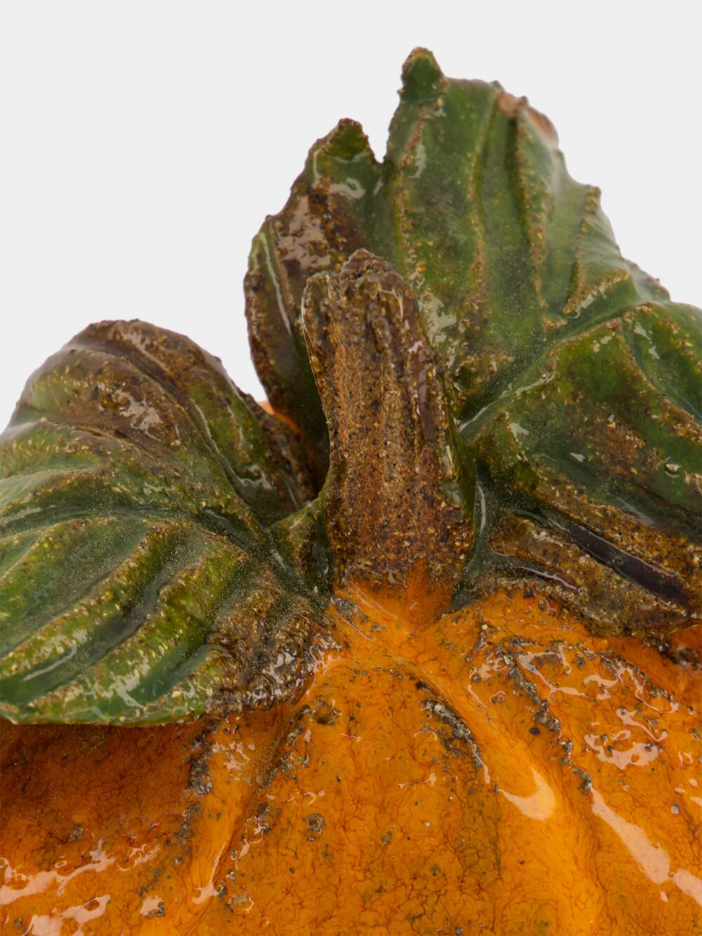 Large Ceramic Orange Sculpture - Image 3