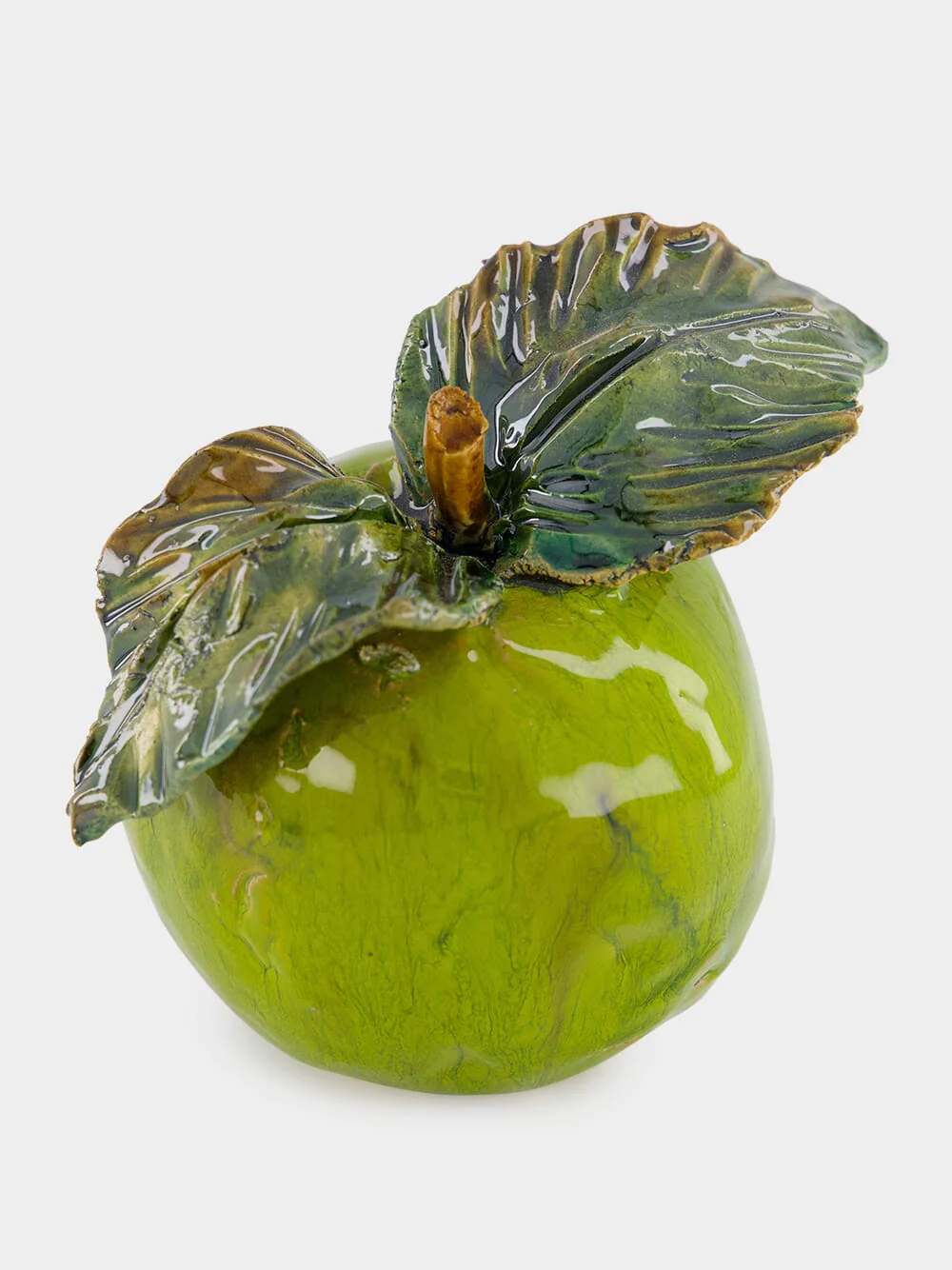 Medium Green Apple Sculpture - Image 4