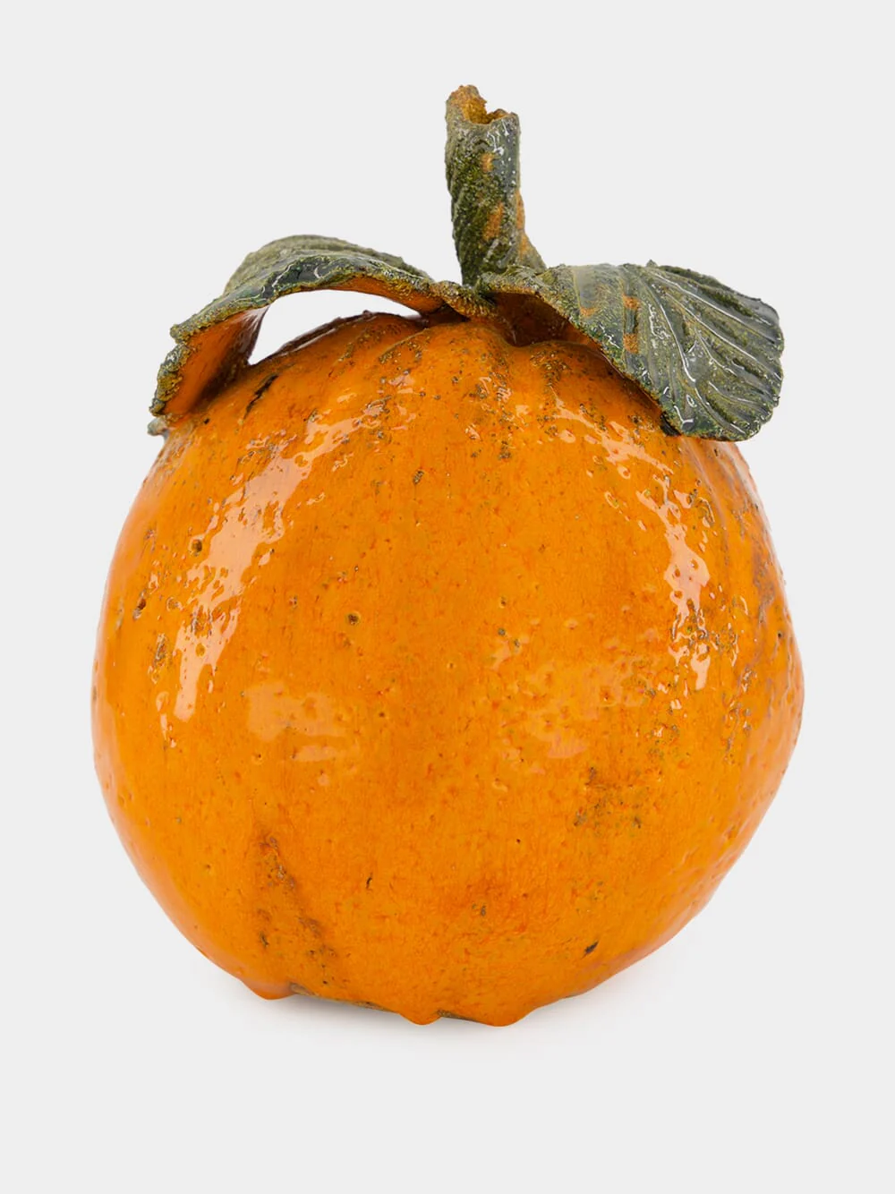 Medium Large Ceramic Orange Sculpture