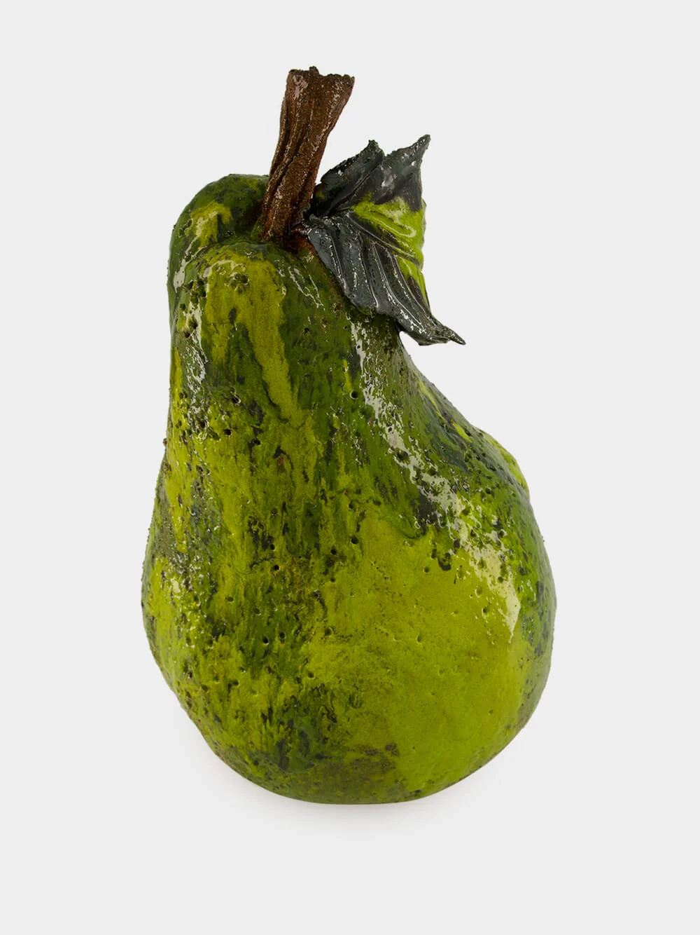 Medium Large Ceramic Pear Sculpture - Image 2