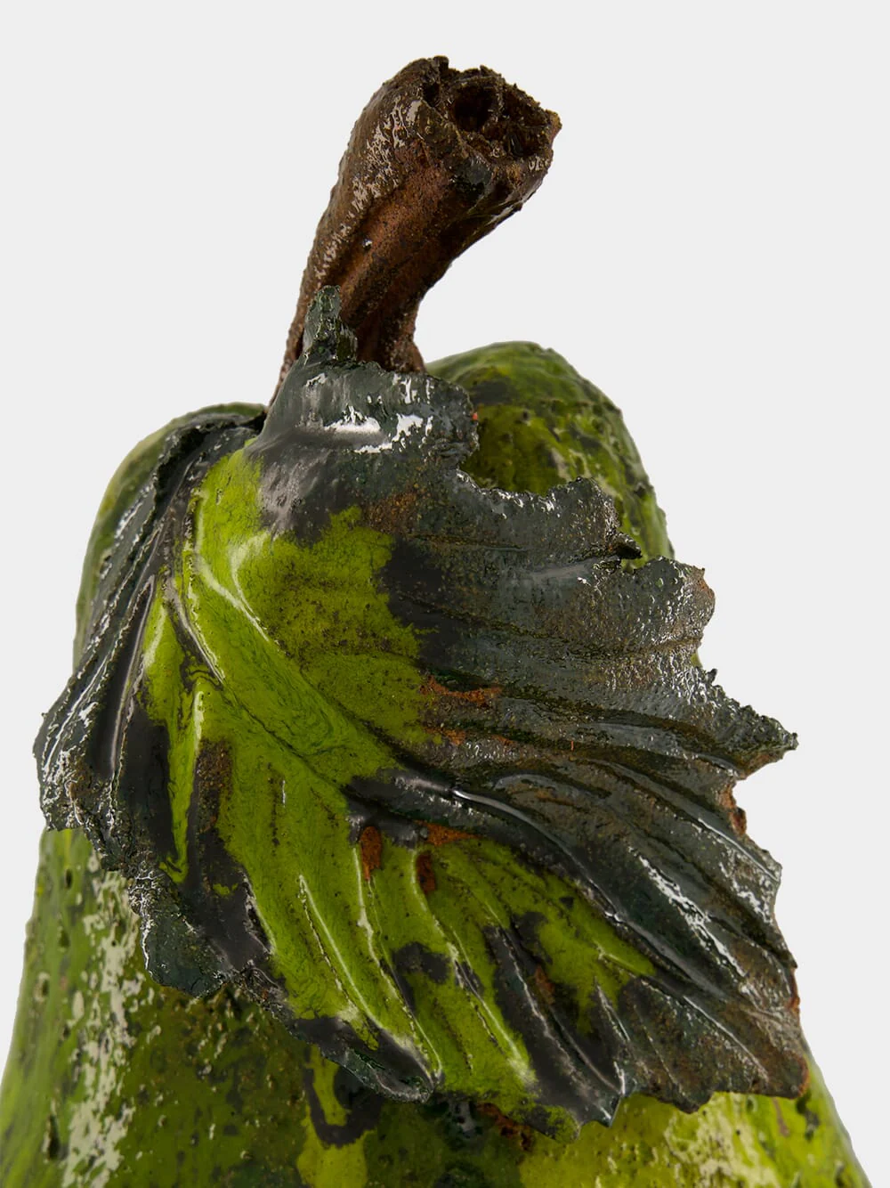 Medium Large Ceramic Pear Sculpture - Image 3