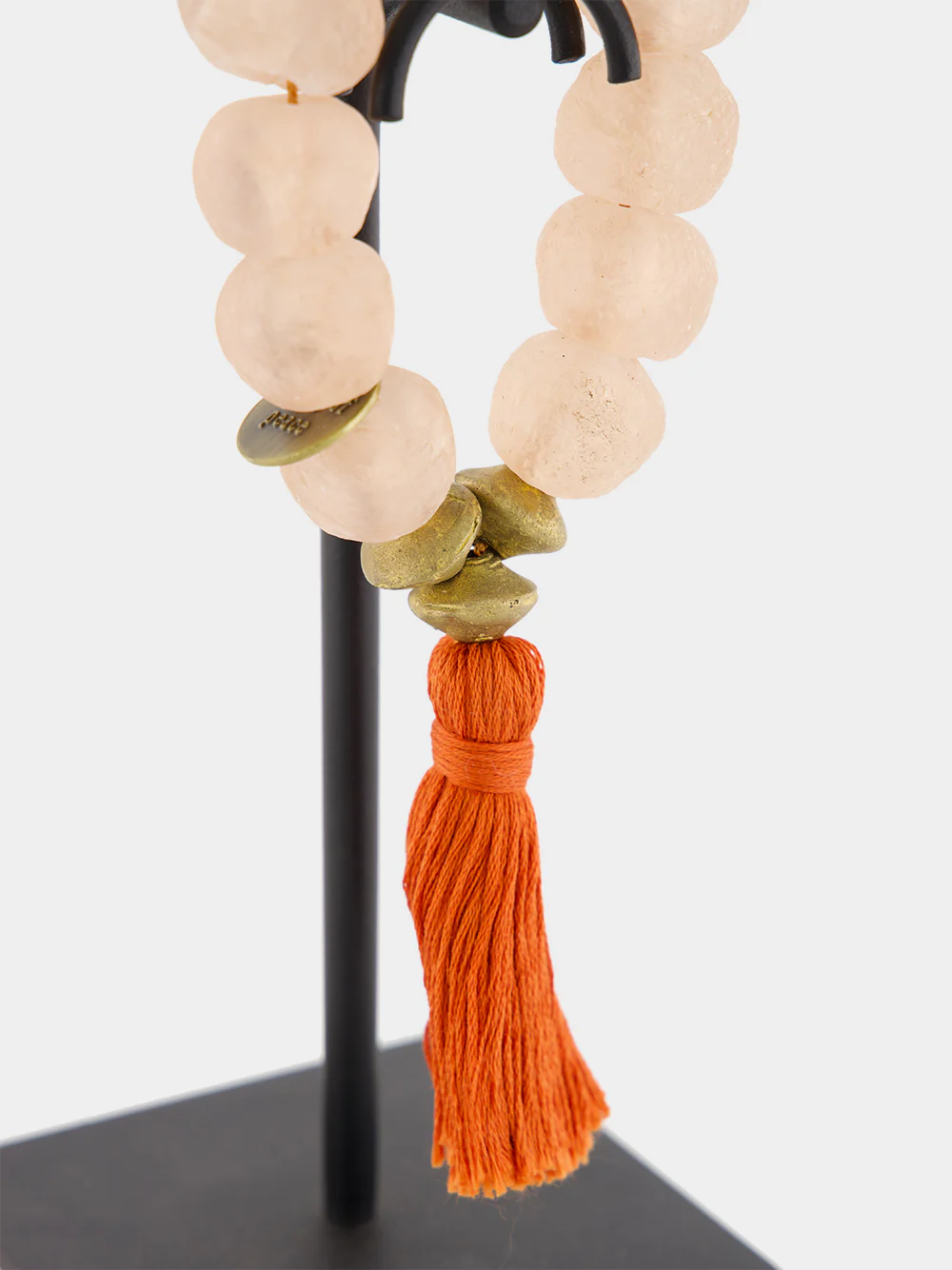 Pink and Orange Prayer Bead Artwork - Image 3