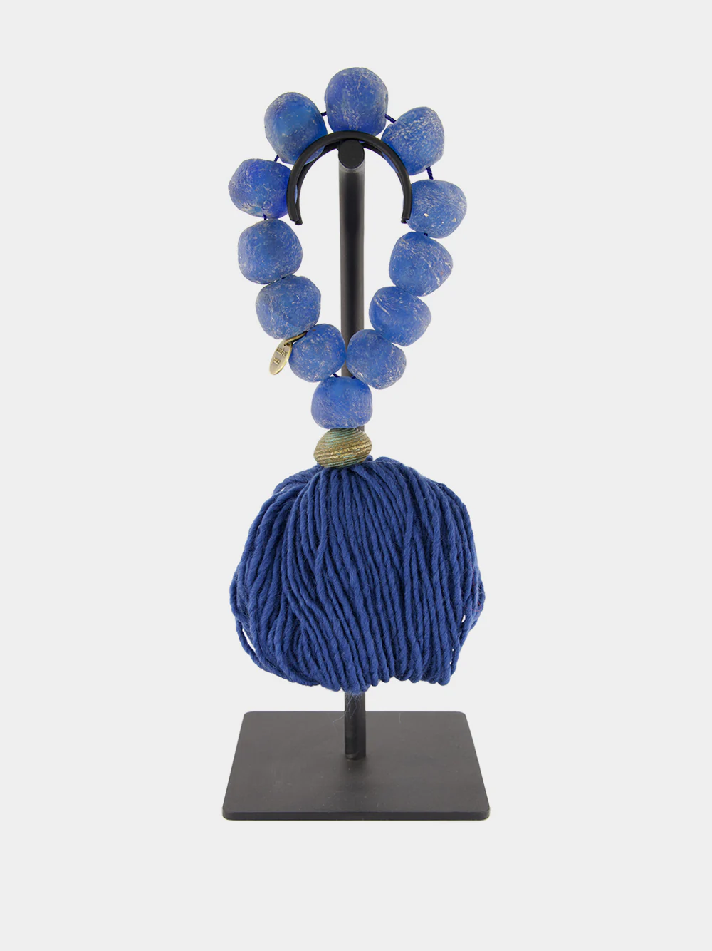 Blue Prayer Bead Artwork