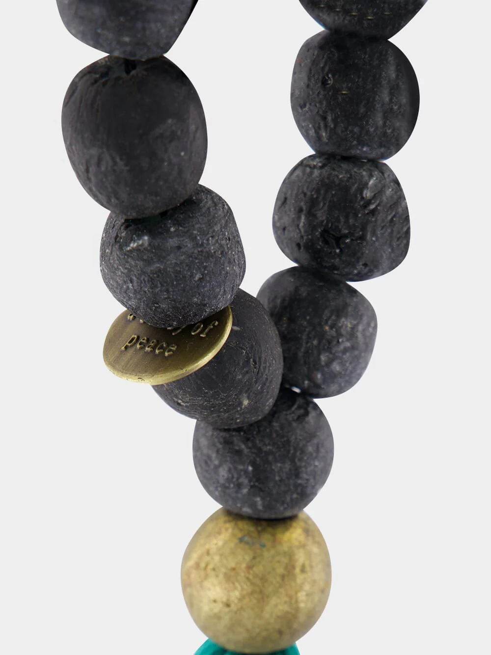 Black and Blue Prayer Bead Artwork - Image 4