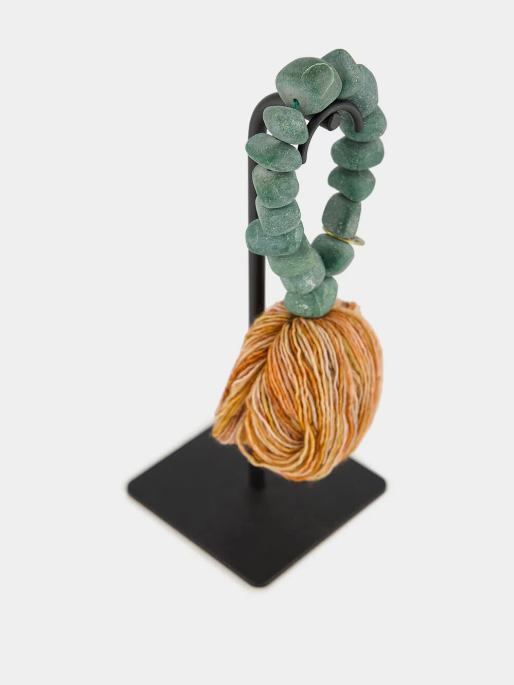 Jade Green Prayer Bead Artwork - Image 2