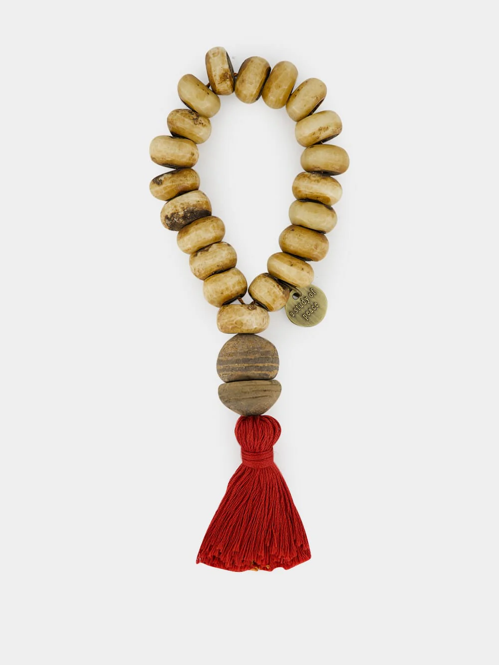 Light Brown Prayer Bead Artwork