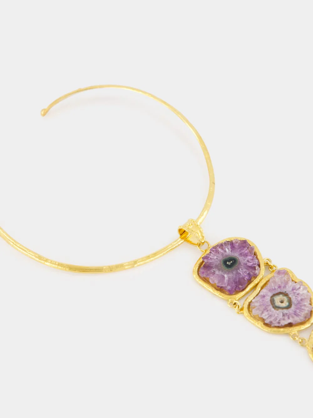 Amethyst Gold Necklace - Image 3
