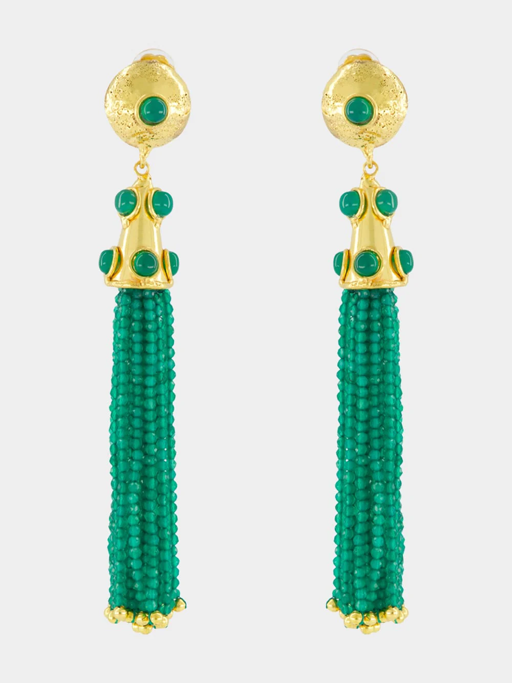 Emerald Gio Pendant Earrings
