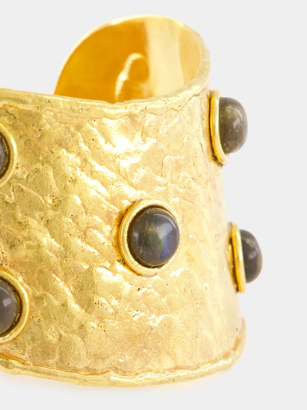 Gold Flow II Labradorite Cuff Bracelet - Image 4