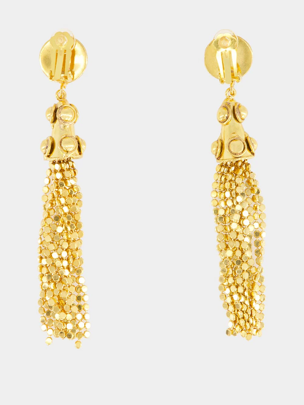 Gold Gio Tassel Earrings - Image 3