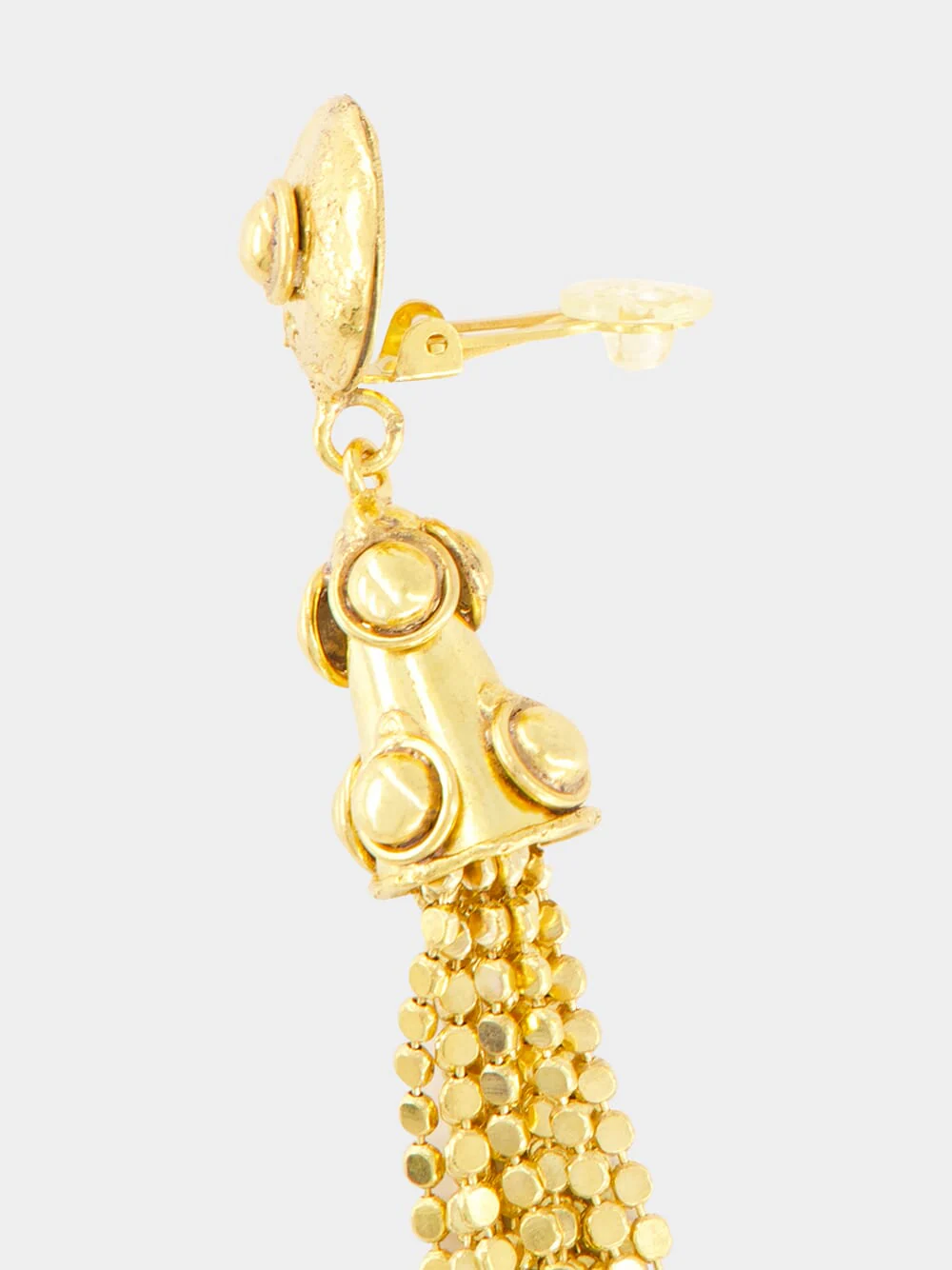 Gold Gio Tassel Earrings - Image 4