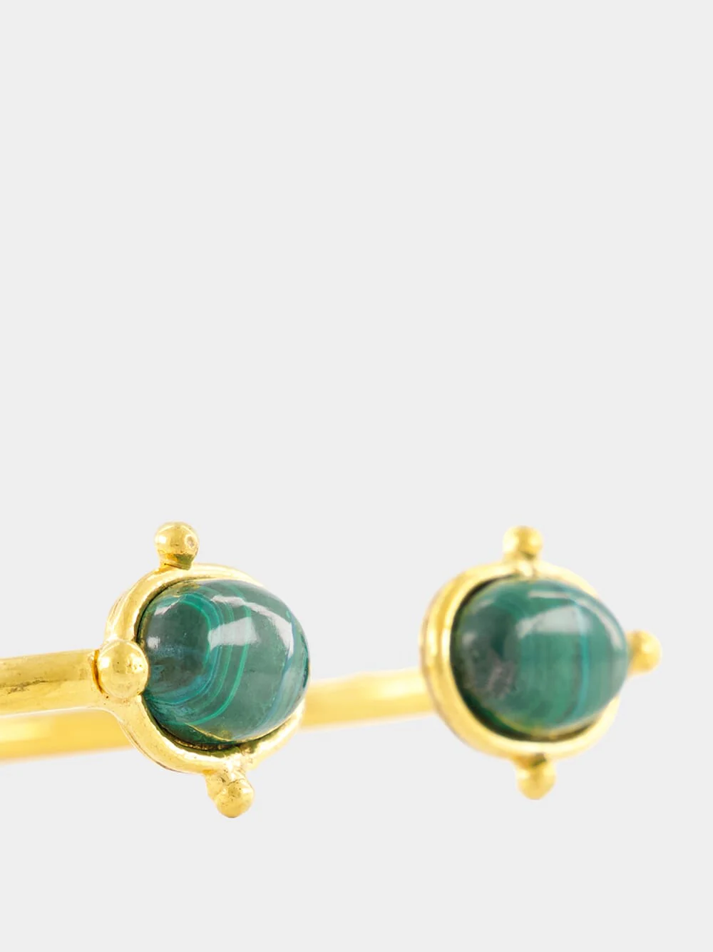 Gold Holis Malachite Bracelet - Image 3