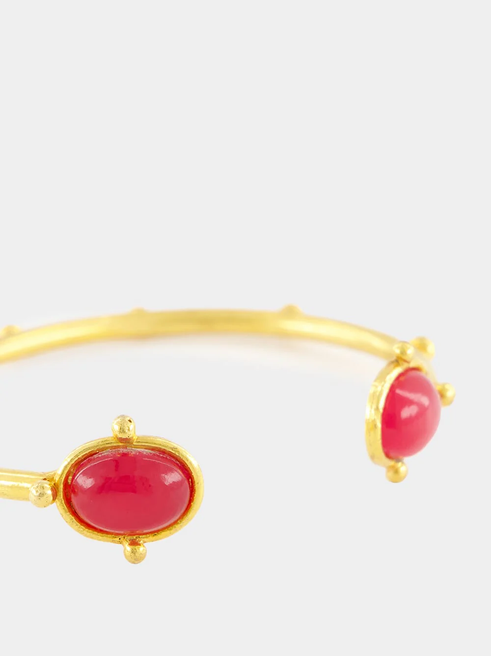 Gold Holis Pink Jade Bracelet - Image 3