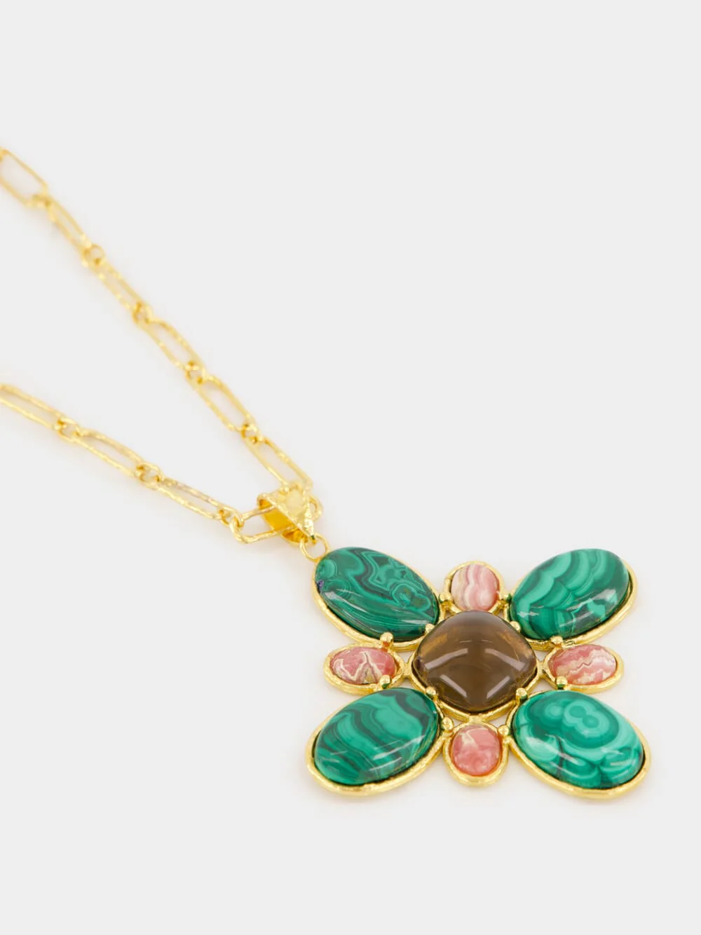 Malachite and Stones Necklace - Image 2