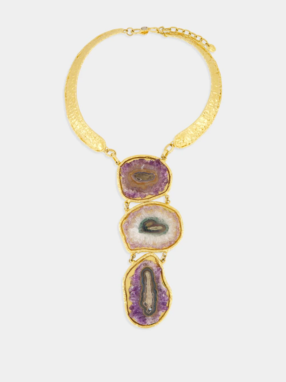 Stones Gold Necklace Pendant